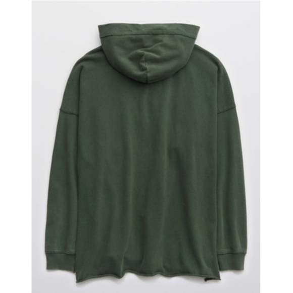 NWOT Aerie Lace up Oversized Hoodie, S - Picture 5 of 8
